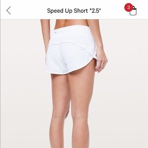 White lululemon shorts